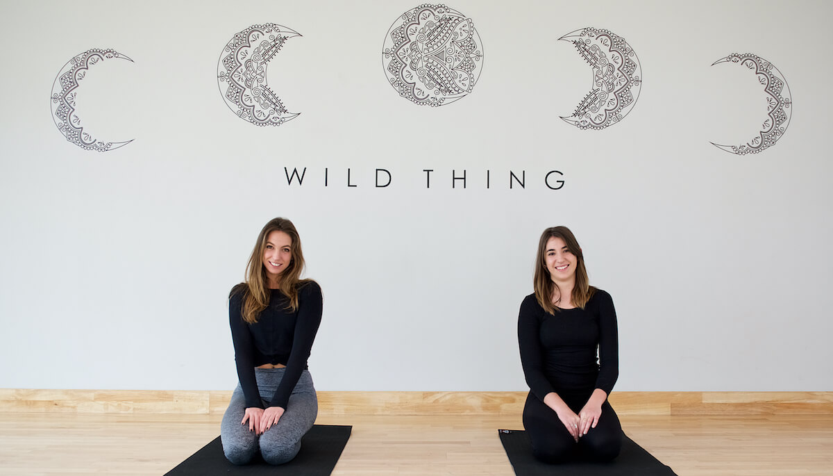 Lexi and Dom of Wild Thing yoga studio.