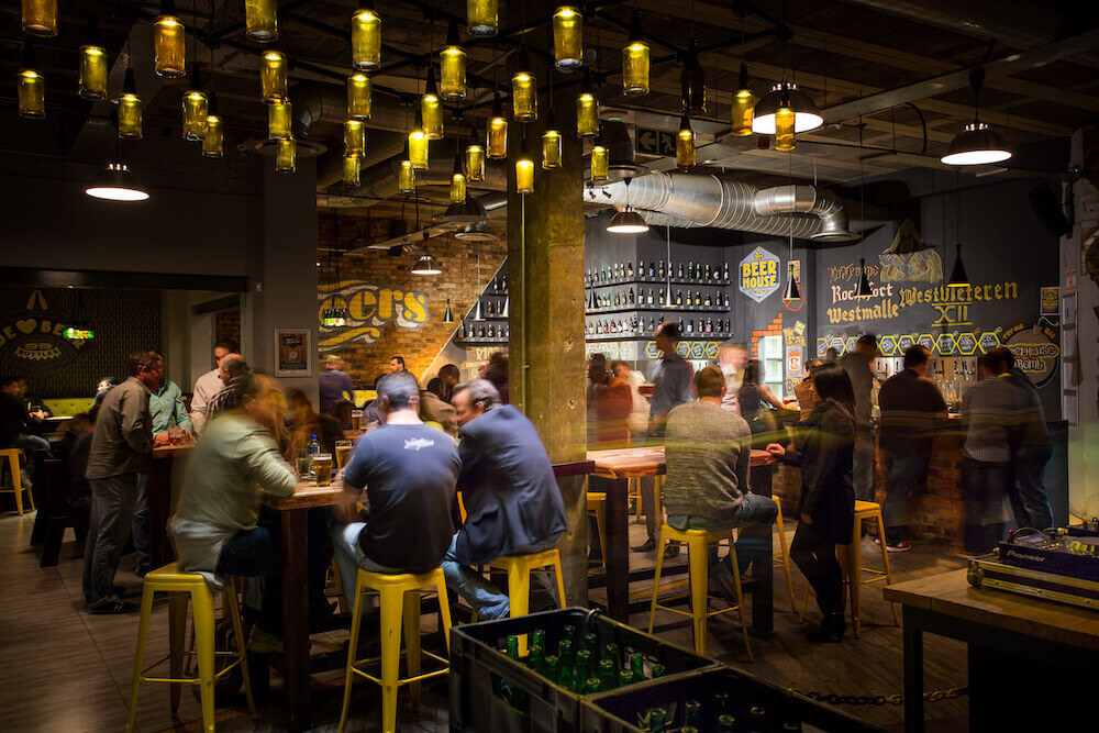 Inside a Beerhouse founded by Randolf Jorberg.