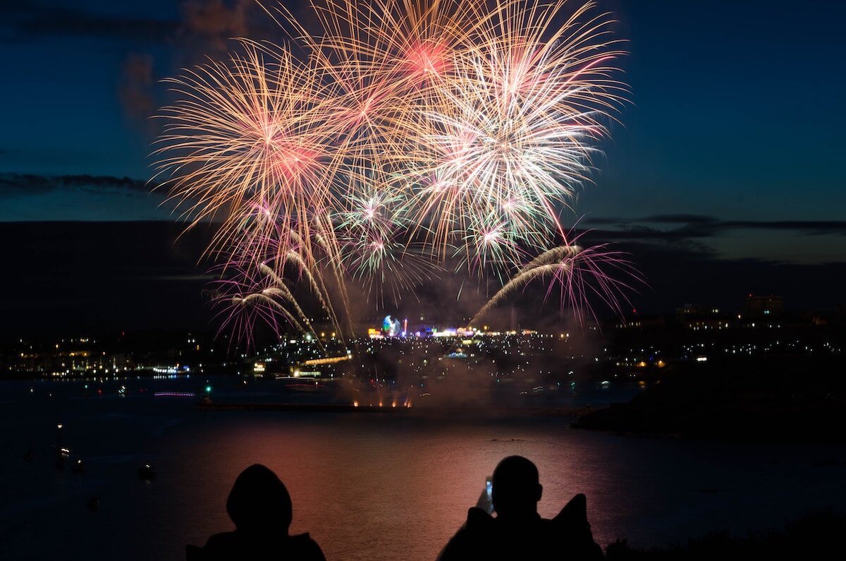 New Year's fireworks in an article about setting up your business for the new year.