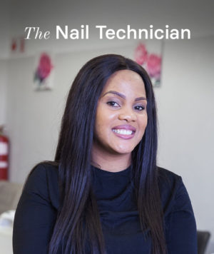 Pabi the Nail Technician on Built on Small.